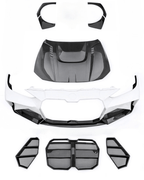 CMST - BMW 4 SERIES G22 FRP/ CARBON FIBER FRONT BUMPER AND HOOD BONNET CONVERSION UPGRADE KIT