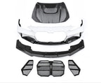 CMST - BMW 4 SERIES G22 FRP/ CARBON FIBER FRONT BUMPER AND HOOD BONNET CONVERSION UPGRADE KIT