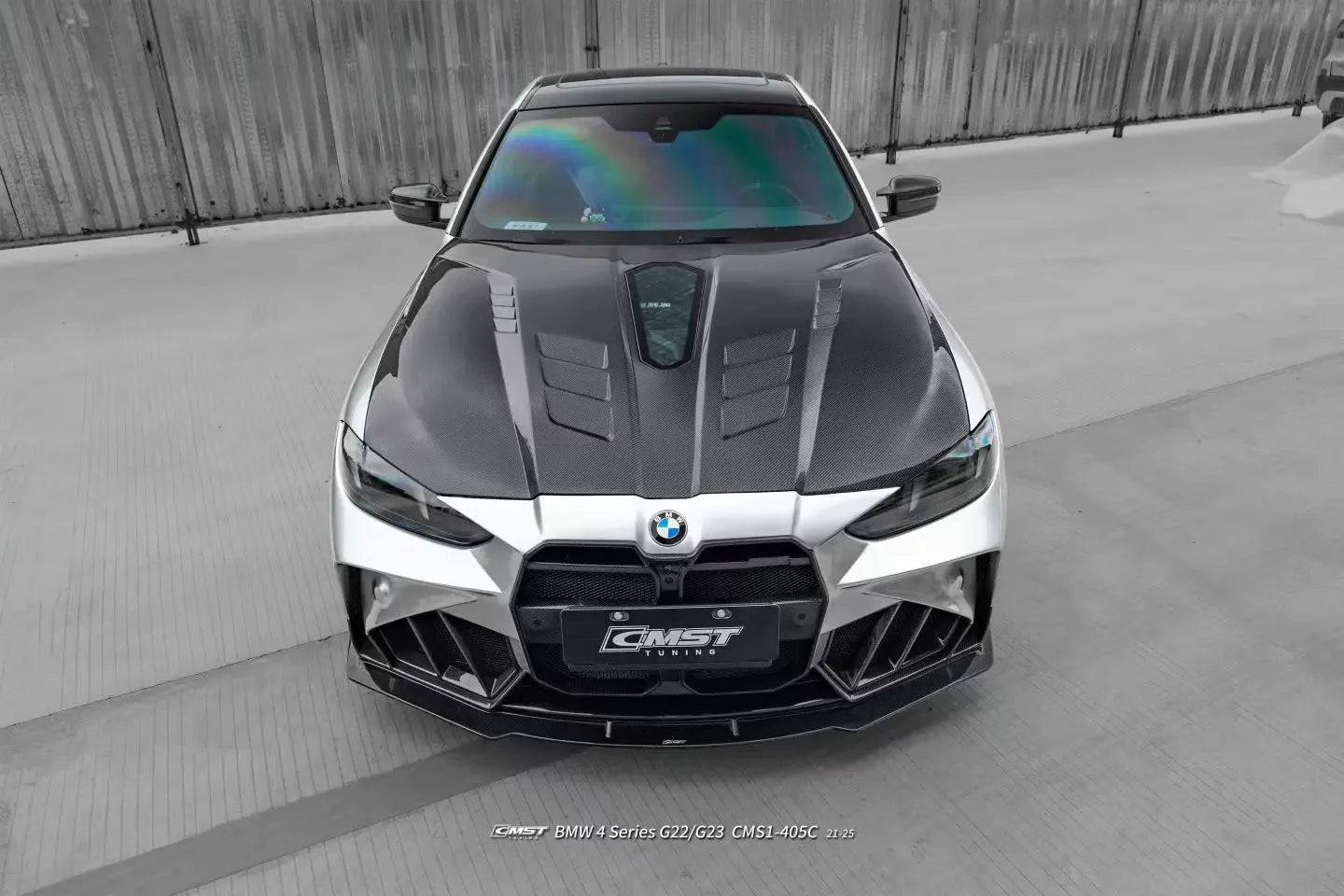 CMST - BMW 4 SERIES G22 FRP/ CARBON FIBER FRONT BUMPER AND HOOD BONNET CONVERSION UPGRADE KIT