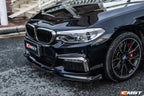 CMST - BMW 5 SERIES G30 PRE LCI CARBON FIBRE FRONT CANARDS