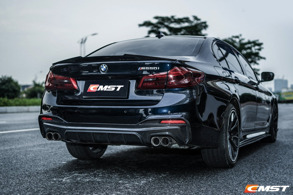 CMST - BMW 5 SERIES G30 PRE LCI CARBON FIBRE REAR DIFFUSER