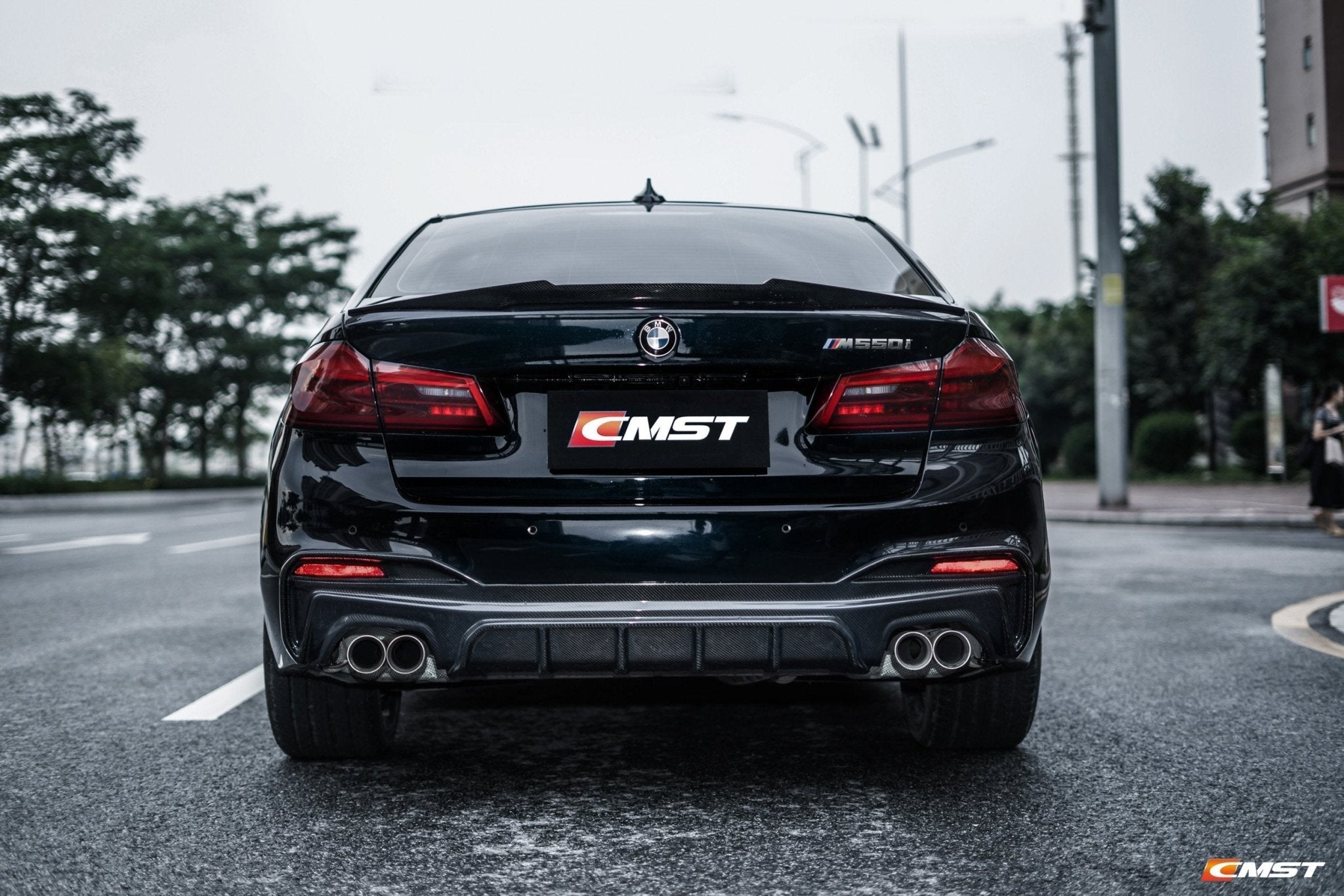 CMST - BMW 5 SERIES G30 PRE LCI CARBON FIBRE REAR DIFFUSER