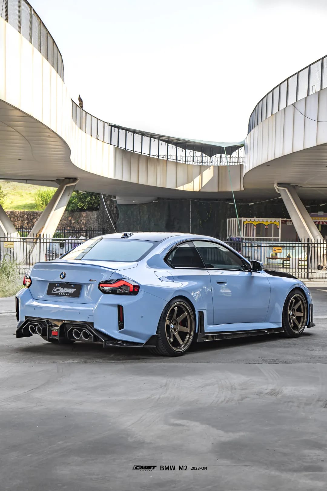 CMST - BMW M2 G87 CARBON FIBRE LED REAR DIFFUSER 2023+