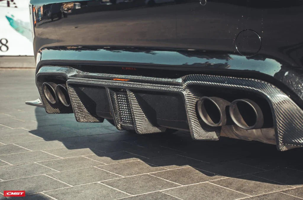 CMST - BMW M2 / M2C F87 CARBON FIBRE LED REAR DIFFUSER