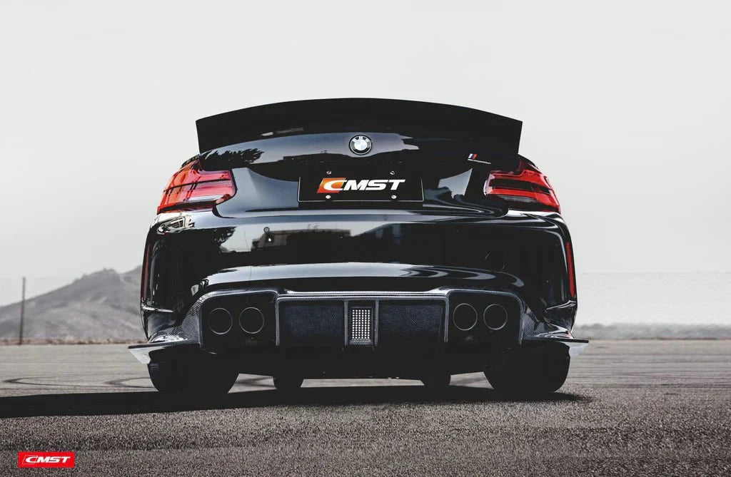 CMST - BMW M2 / M2C F87 CARBON FIBRE LED REAR DIFFUSER