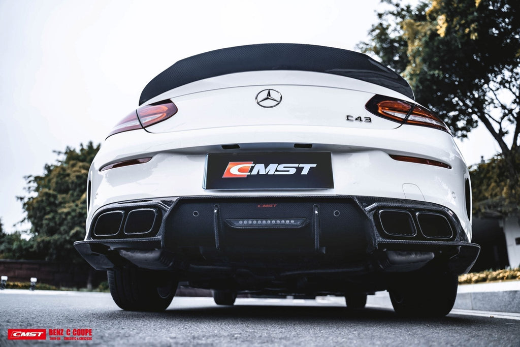 CMST - MERCEDES BENZ C CLASS COUPE W205 CARBON FIBRE REAR DIFFUSER