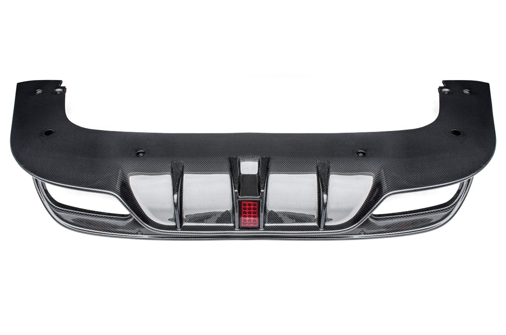 CMST - MERCEDES BENZ C63 SEDAN / COUPE W205 CARBON FIBRE REAR DIFFUSER WITH BRAKE LIGHT