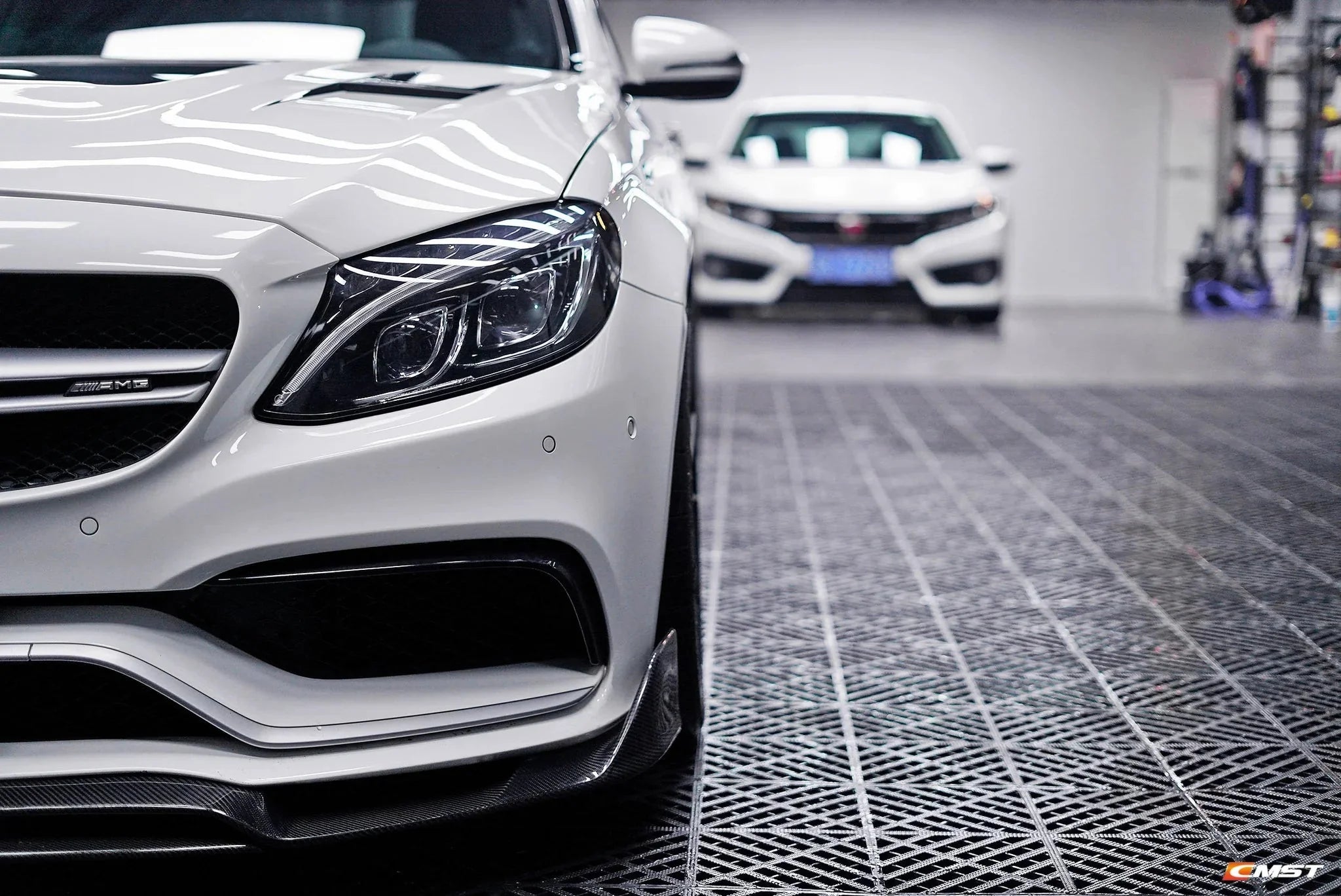 CMST - MERCEDES BENZ W205 C63 C63S CARBON FIBRE FRONT LIP