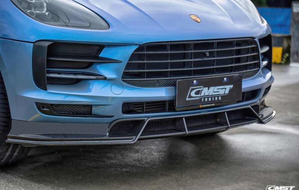 CMST - PORSCHE MACAN CARBON FIBRE FRONT LIP SPLITTER 2019-21