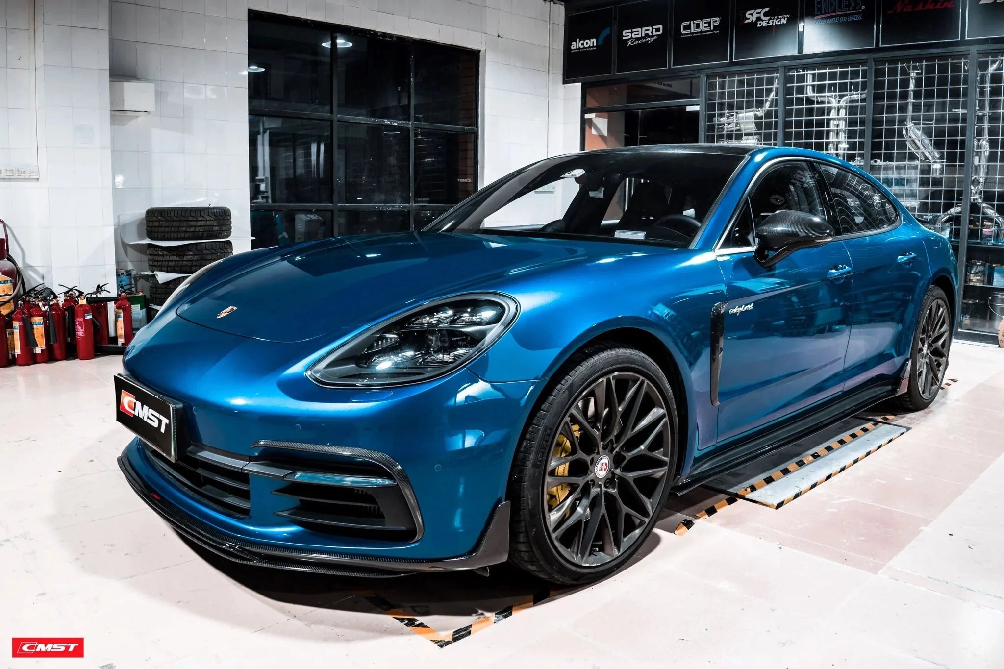 CMST - PORSCHE PANAMERA 971 / TURBO 2017-20 CARBON FIBRE FRONT LIP