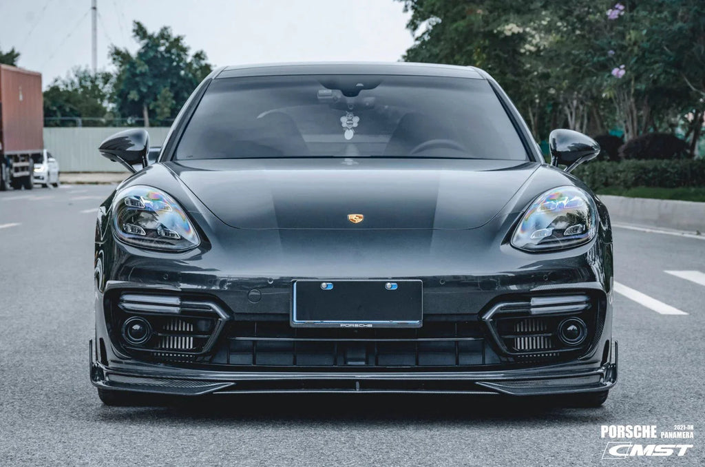 CMST - PORSCHE PANAMERA 971 / TURBO / GTS 2021-22 CARBON FIBRE FRONT LIP