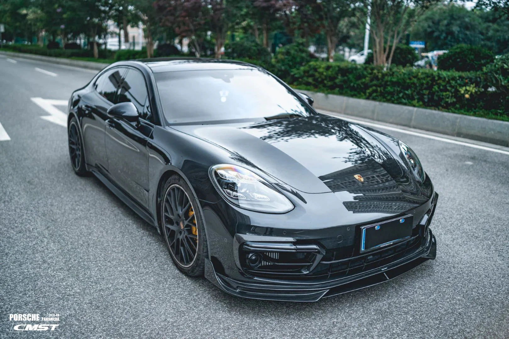 CMST - PORSCHE PANAMERA 971 / TURBO / GTS 2021-22 CARBON FIBRE FRONT LIP