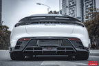 CMST - PORSCHE TAYCAN BASE / 4S DRY CARBON FIBRE REAR DIFFUSER WITH WINGLETS