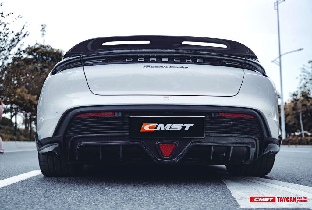 CMST - PORSCHE TAYCAN TURBO DRY CARBON FIBRE REAR DIFFUSER