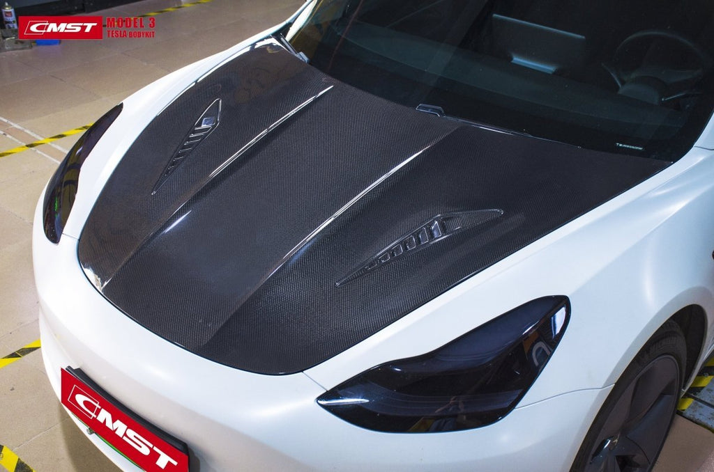 CMST - TESLA MODEL 3 CARBON FIBRE BONNET / HOOD V2