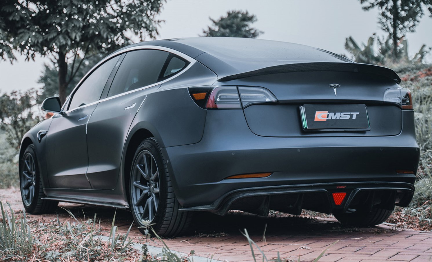 CMST - TESLA MODEL 3 CARBON FIBRE DIFFUSER V2
