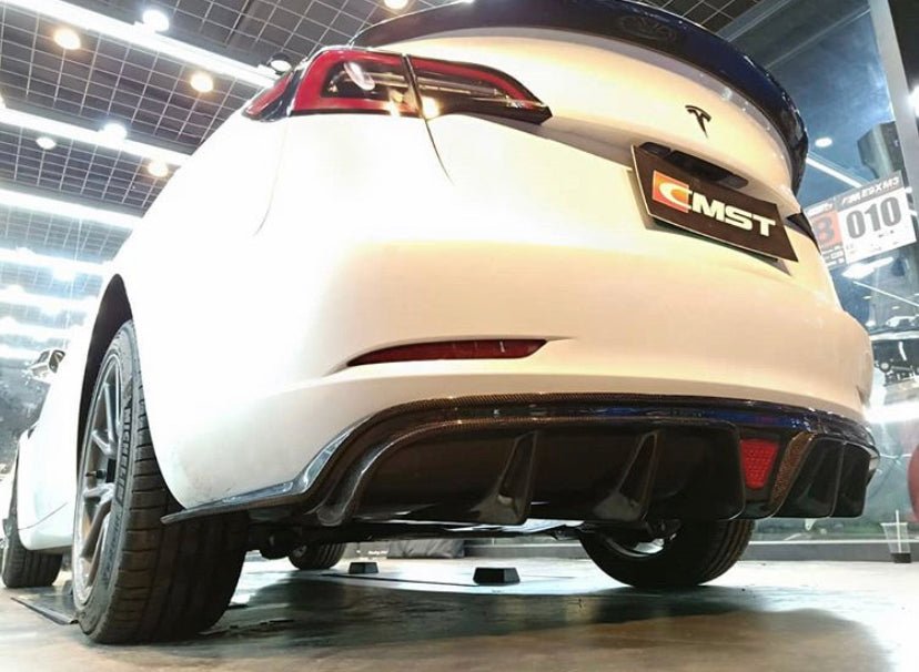 CMST - TESLA MODEL 3 CARBON FIBRE DIFFUSER V2