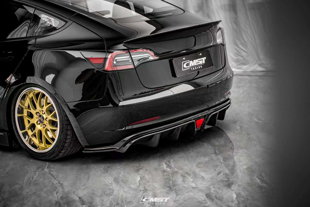 CMST - TESLA MODEL 3 CARBON FIBRE DIFFUSER V2