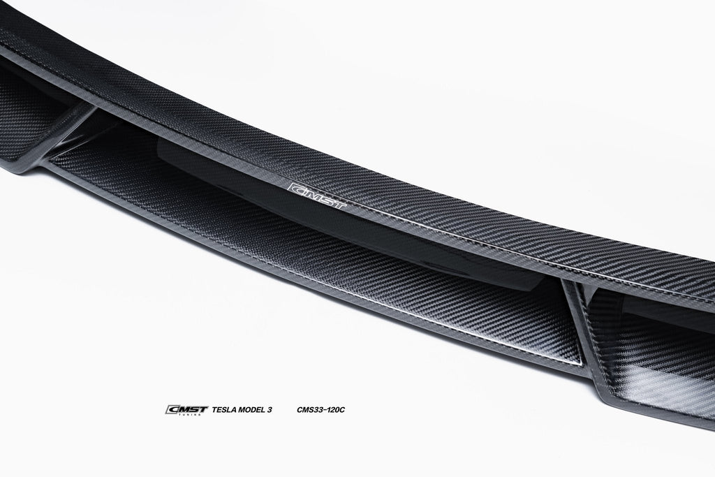 CMST - TESLA MODEL 3 HIGHLAND 2024+ CARBON FIBRE FRONT LIP SPLITTER V1