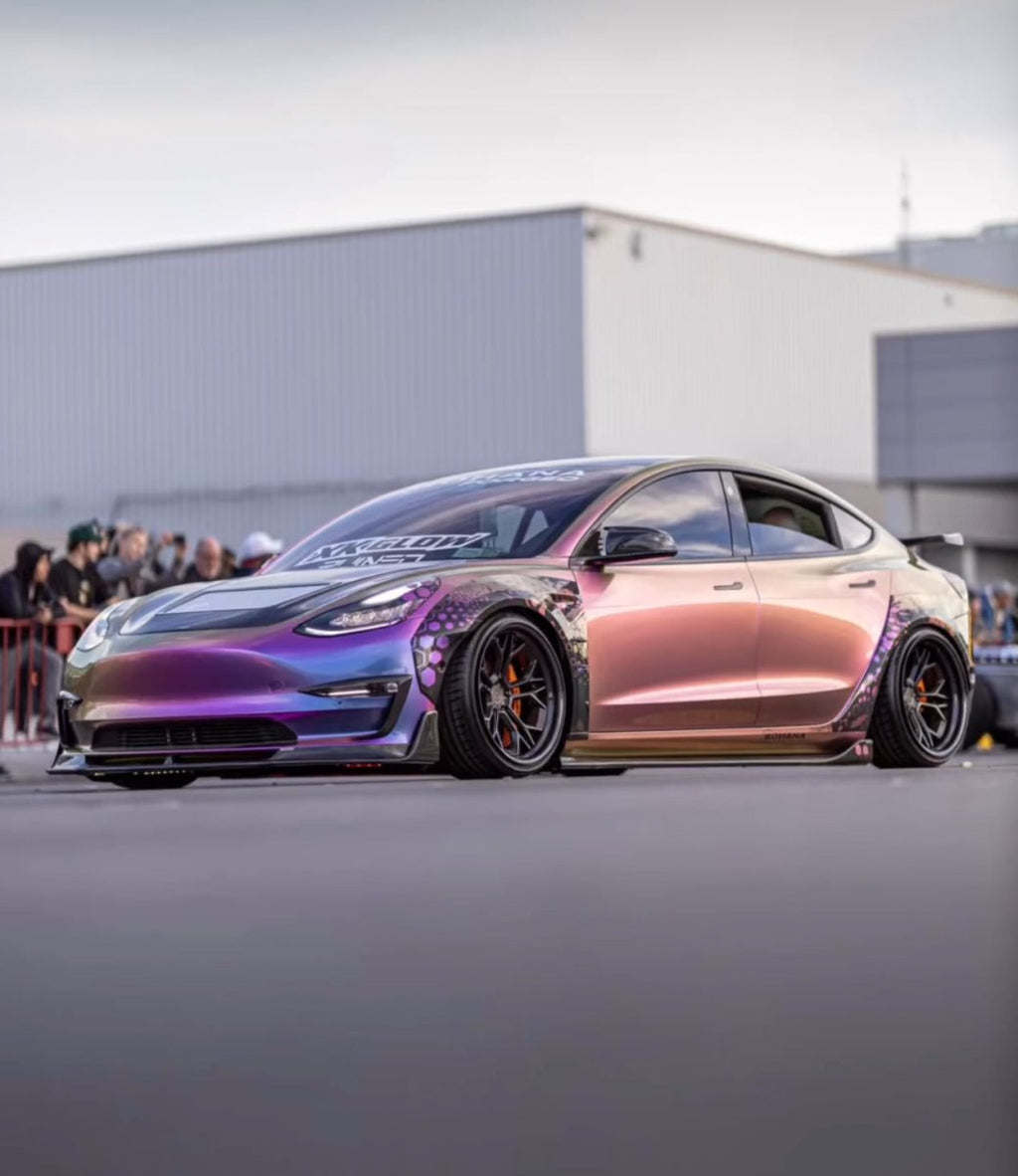 CMST - TESLA MODEL 3 CARBON FIBRE GLASS TRANSPARENT BONNET / HOOD V1