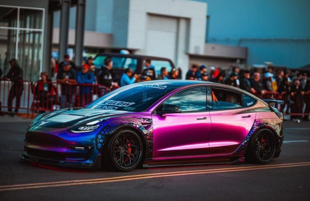 CMST - TESLA MODEL 3 CARBON FIBRE GLASS TRANSPARENT BONNET / HOOD V1