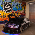 CMST - TESLA MODEL 3 CARBON FIBRE GLASS TRANSPARENT BONNET / HOOD V1