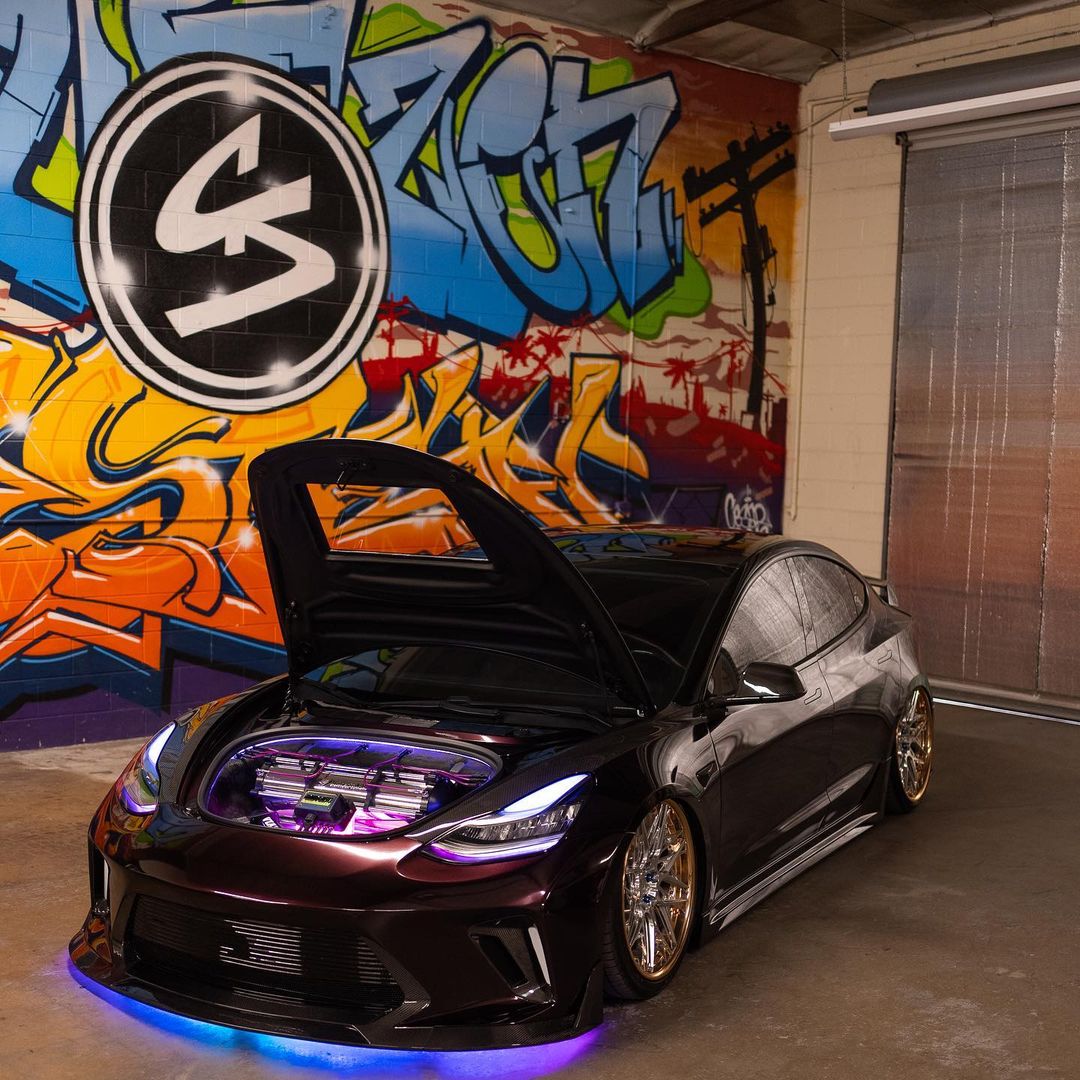 CMST - TESLA MODEL 3 CARBON FIBRE GLASS TRANSPARENT BONNET / HOOD V1