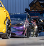 CMST - TESLA MODEL 3 CARBON FIBRE GLASS TRANSPARENT BONNET / HOOD V1