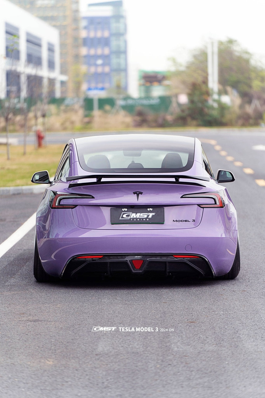 CMST - TESLA MODEL 3 HIGHLAND 2024+ CARBON FIBRE REAR SPOILER V1