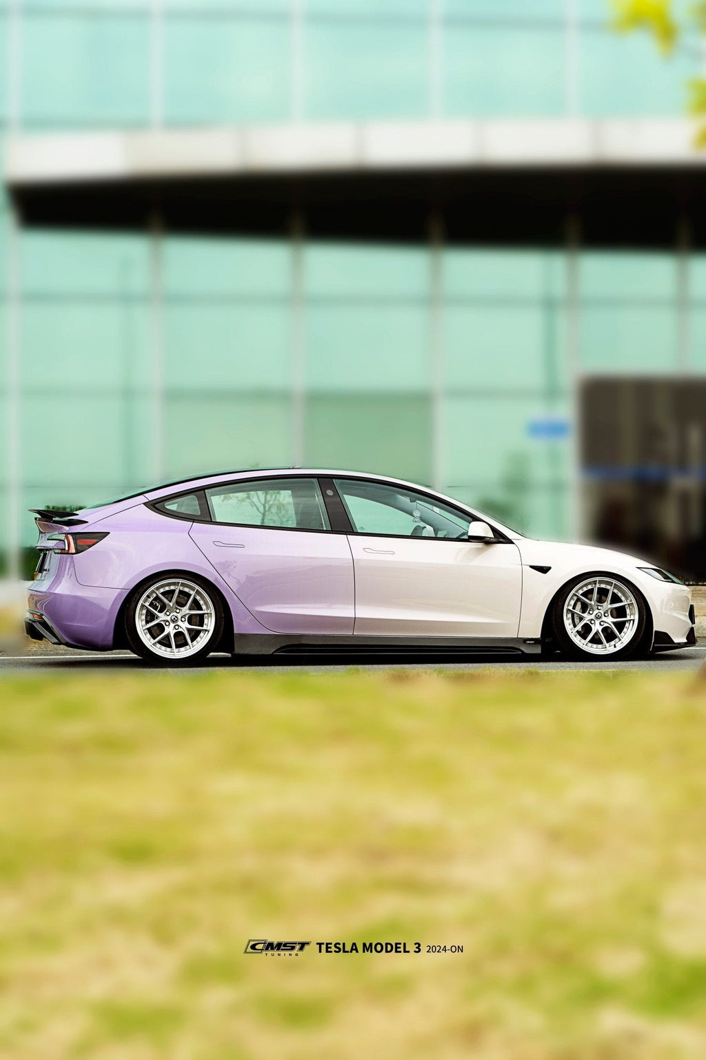 CMST - TESLA MODEL 3 HIGHLAND 2024+ CARBON FIBRE SIDE SKIRTS V1