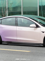 CMST - TESLA MODEL 3 HIGHLAND 2024+ CARBON FIBRE SIDE SKIRTS V1