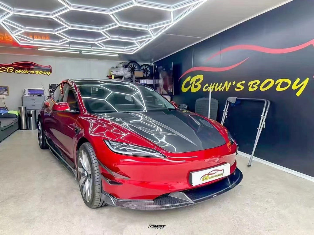CMST - TESLA MODEL 3 HIGHLAND 2024+ CARBON FIBRE HOOD BONNET V1