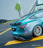 CMST - TESLA MODEL 3 HIGHLAND 2024+ CARBON FIBRE REAR DIFFUSER AND REAR SIDE SKIRTS