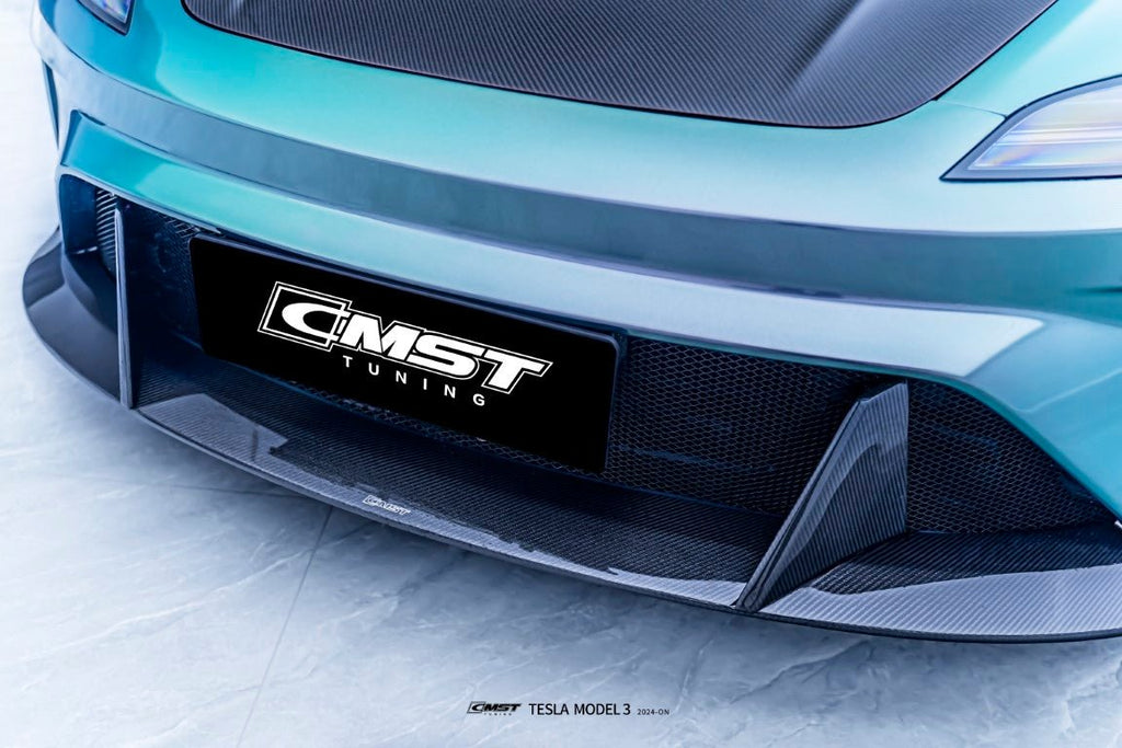 CMST - TESLA MODEL 3 HIGHLAND 2024+ FRONT BUMPER + FRONT LIP HORIZON STYLE