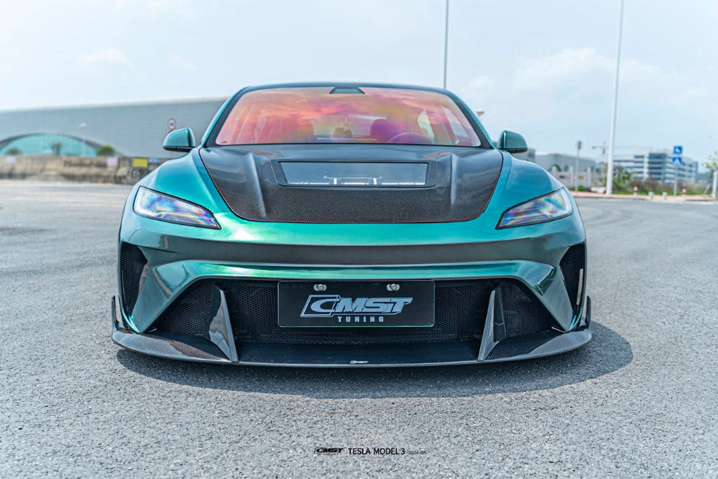CMST - TESLA MODEL 3 HIGHLAND 2024+ FRONT BUMPER + FRONT LIP HORIZON STYLE