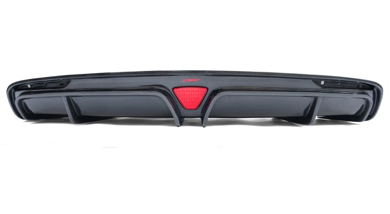 CMST - TESLA MODEL S CARBON FIBRE REAR DIFFUSER WITH LED BRAKE LIGHT