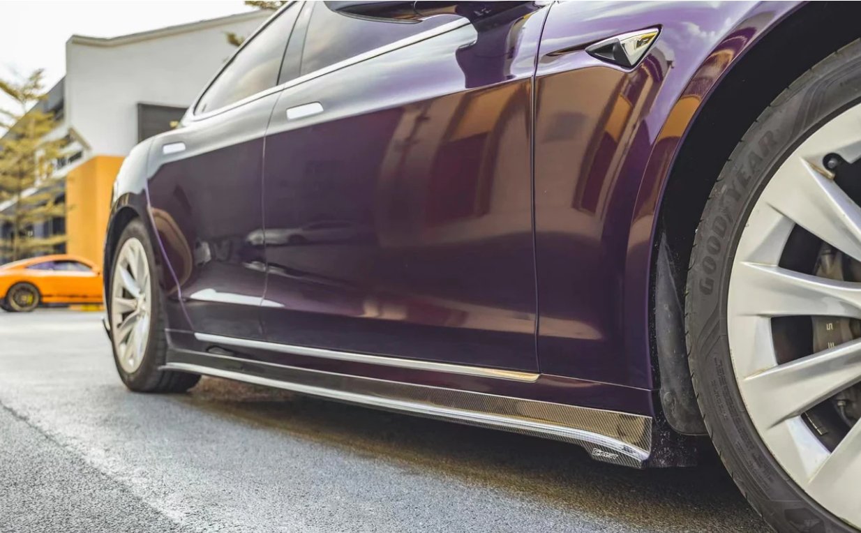 CMST - TESLA MODEL S CARBON FIBRE SIDE SKIRTS