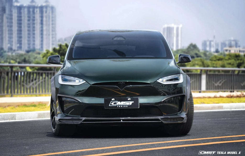 CMST - TESLA MODEL X CARBON FIBRE FRONT LIP SPLITTER