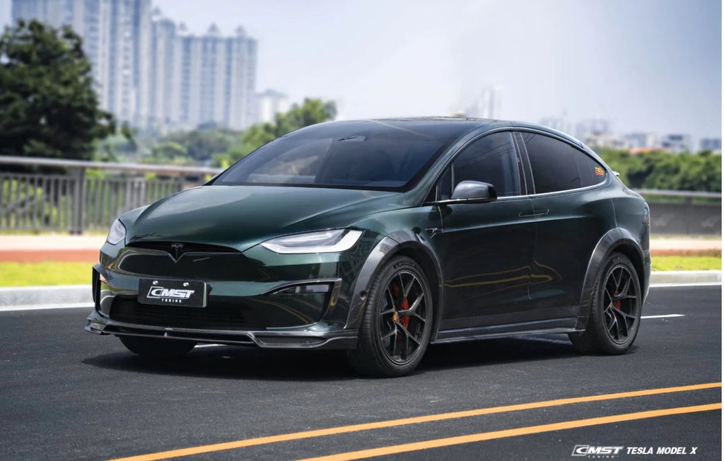 CMST - TESLA MODEL X CARBON FIBRE FRONT LIP SPLITTER