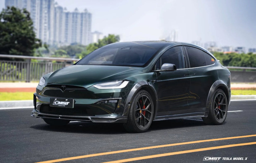 CMST - TESLA MODEL X CARBON FIBRE FRONT LIP SPLITTER