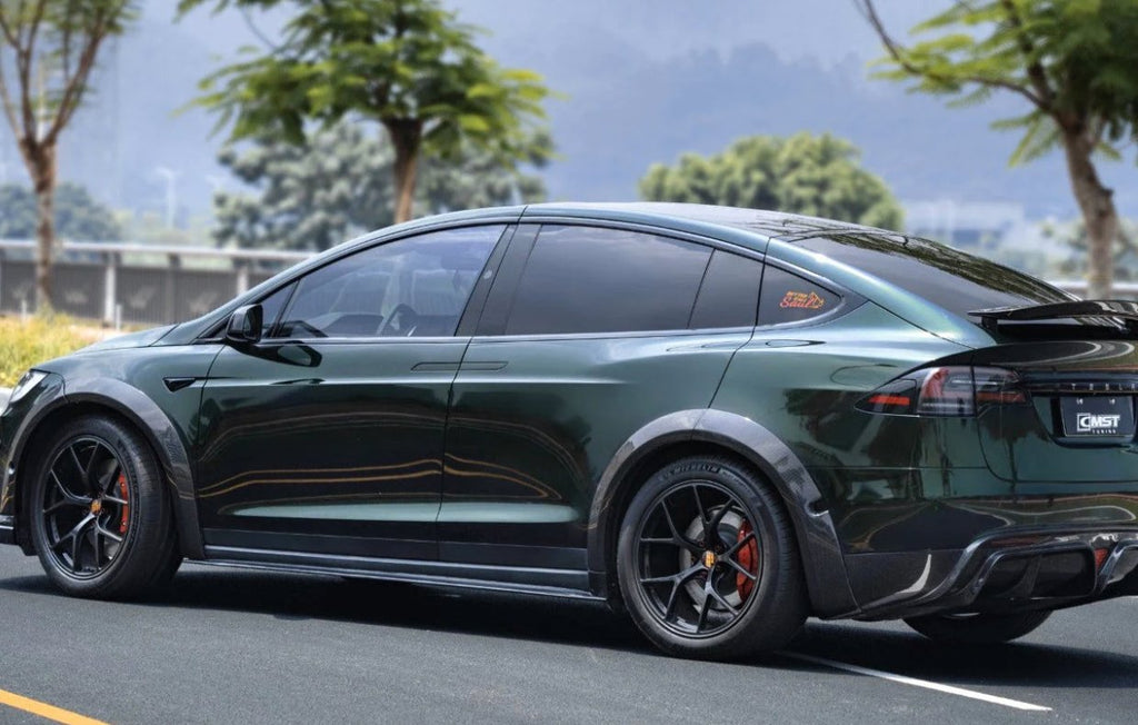 CMST - TESLA MODEL X CARBON FIBRE SIDE SKIRTS