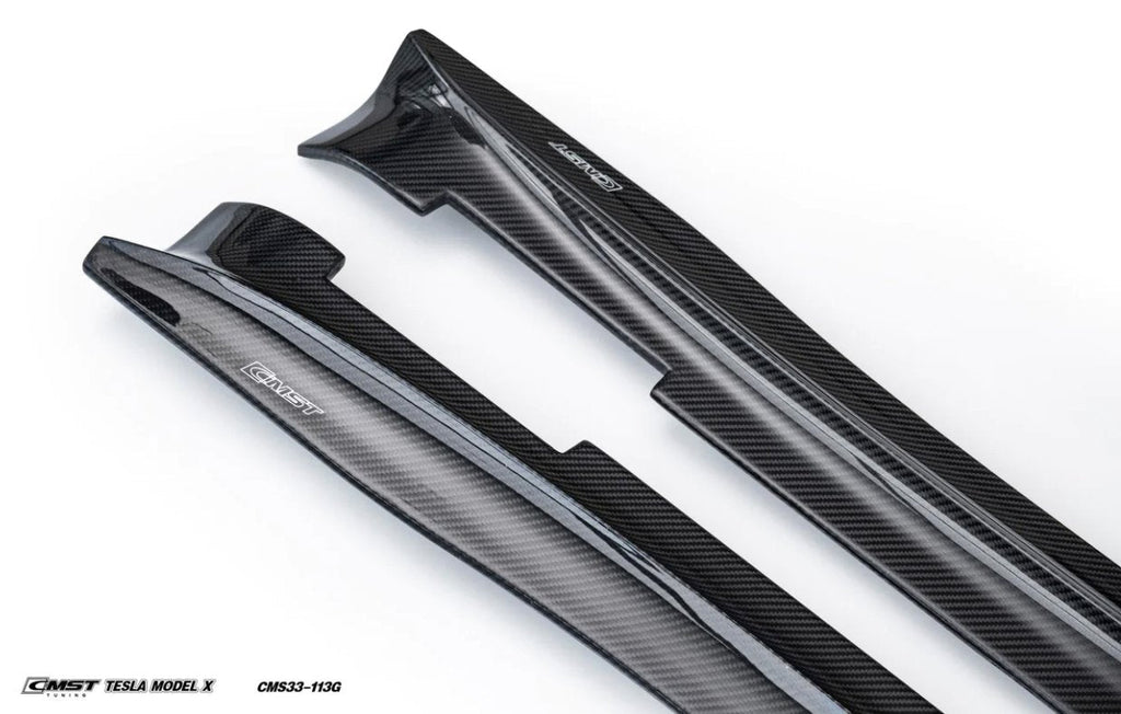 CMST - TESLA MODEL X CARBON FIBRE SIDE SKIRTS