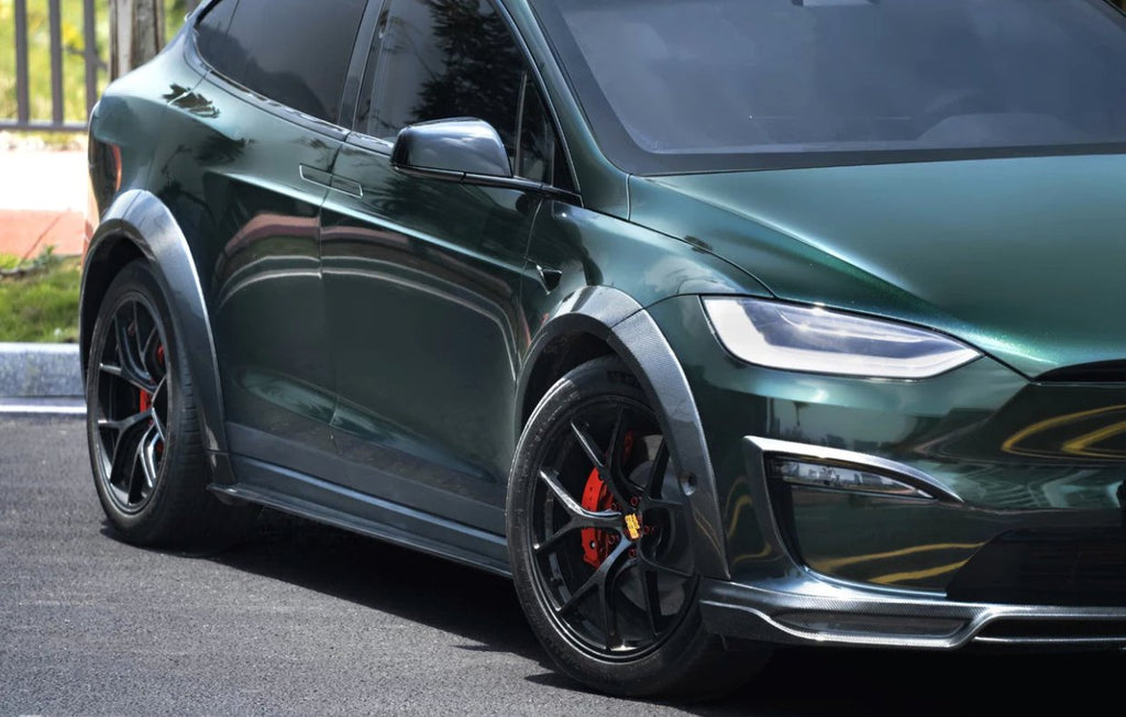 CMST - TESLA MODEL X CARBON FIBRE SIDE SKIRTS