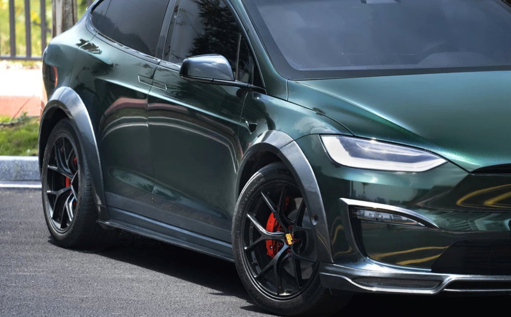 CMST - TESLA MODEL X CARBON FIBRE WIDEBODY WHEEL ARCHES FULL SET