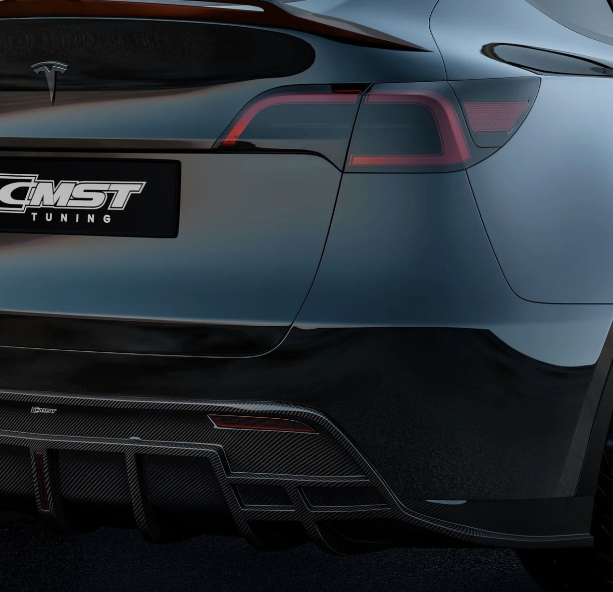 CMST - TESLA MODEL Y CARBON FIBRE LED DIFFUSER V5