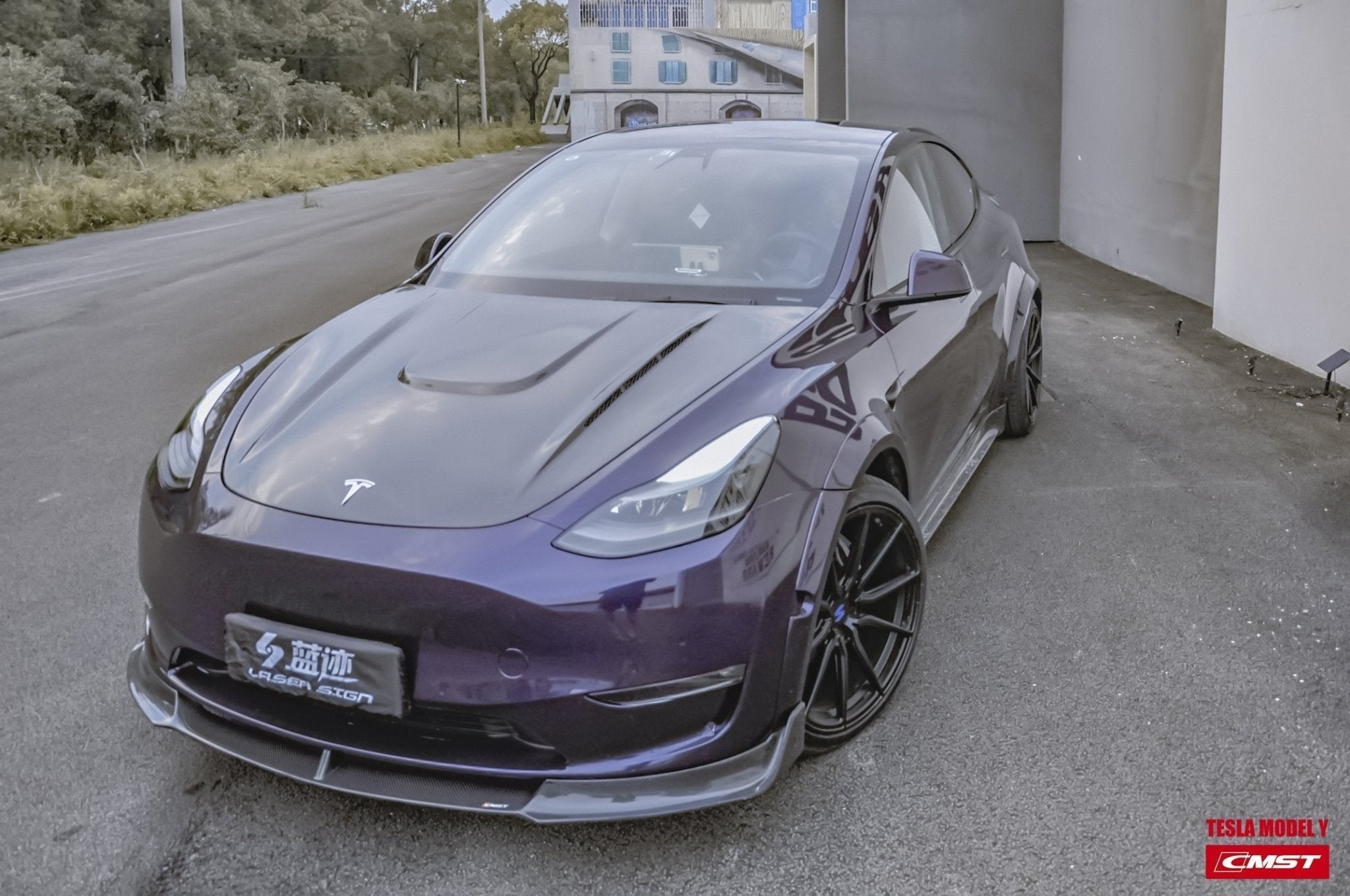 CMST - TESLA MODEL Y CARBON FIBRE SIDE SKIRTS V1