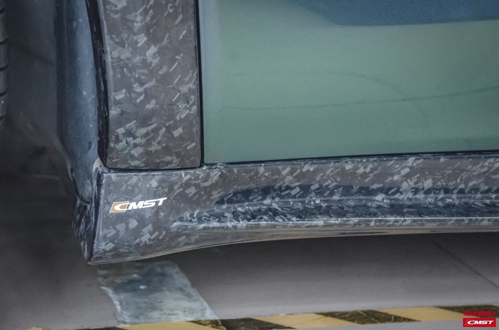 CMST - TESLA MODEL Y CARBON FIBRE SIDE SKIRTS V1