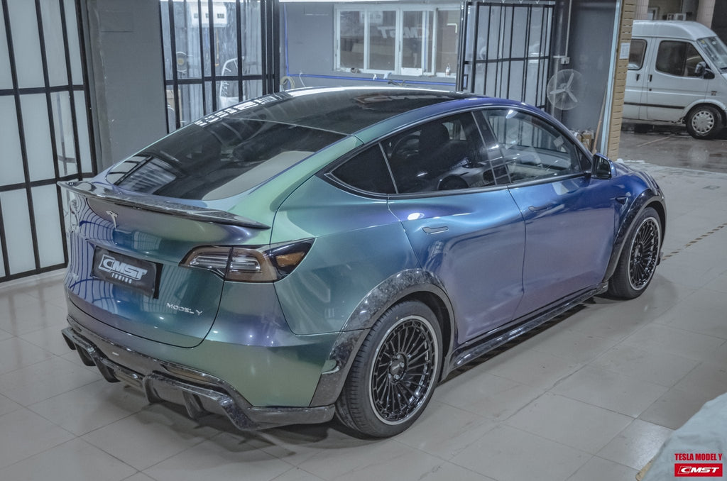 CMST - TESLA MODEL Y CARBON FIBRE SIDE SKIRTS V1