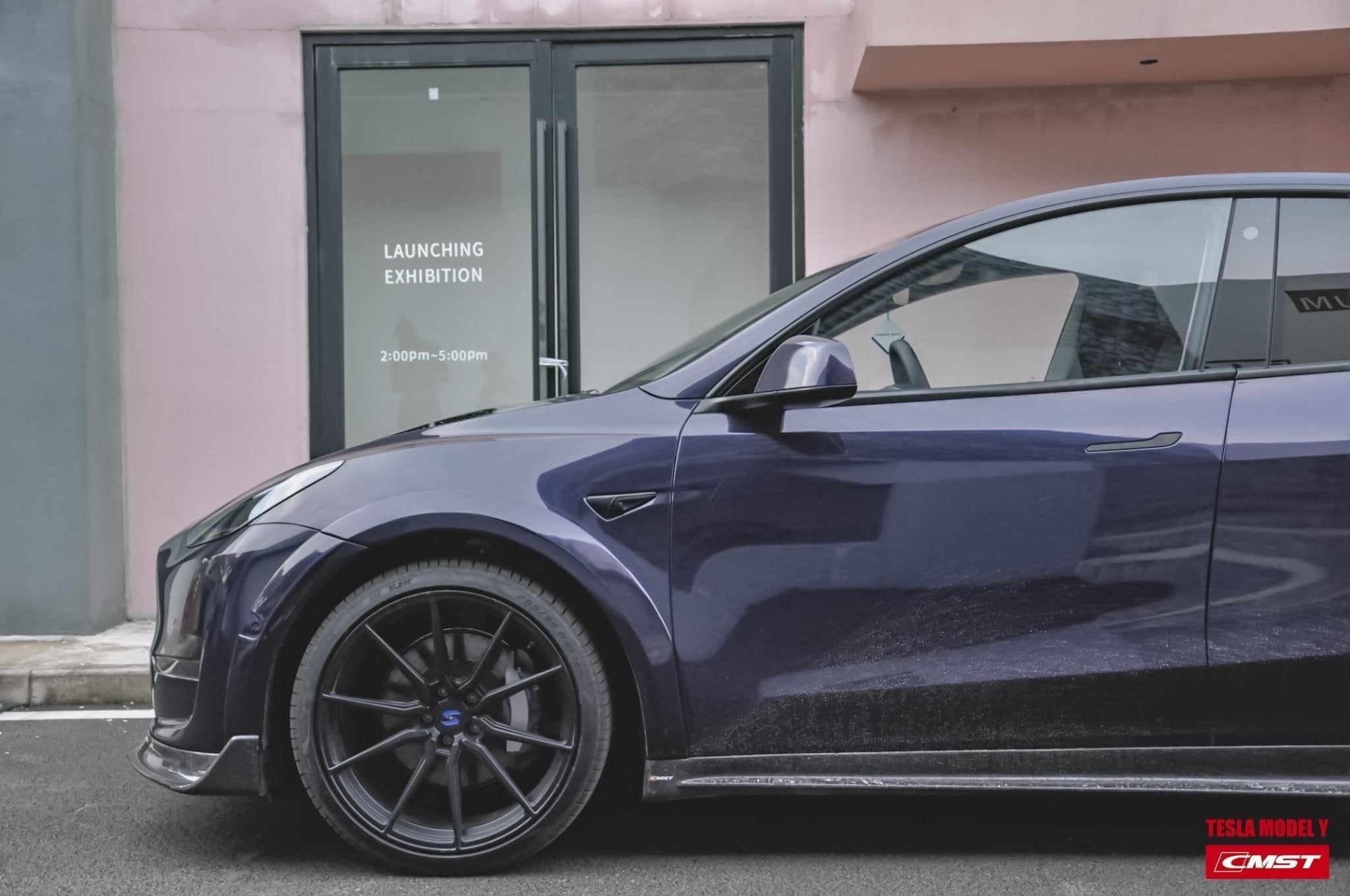 CMST - TESLA MODEL Y CARBON FIBRE SIDE SKIRTS V1