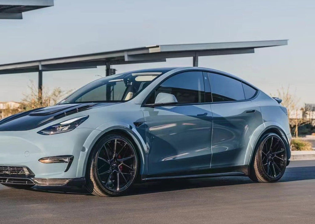 CMST - TESLA MODEL Y CARBON FIBRE SIDE SKIRTS V1